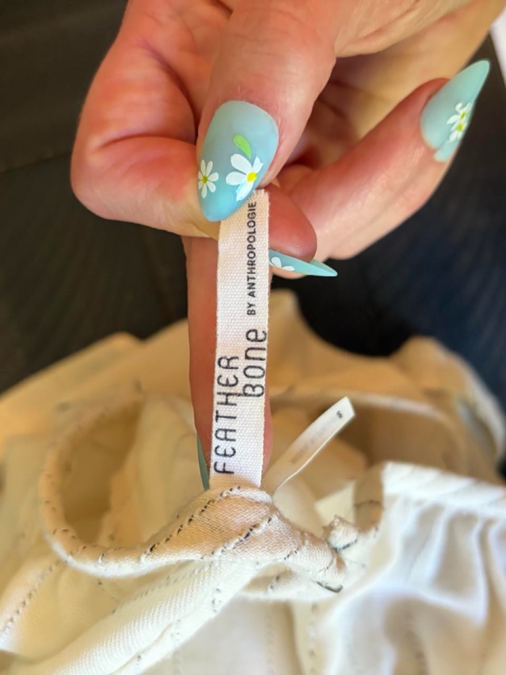 Anthropologie Featherbone Cream Jumpsuit - Picture 4 of 7